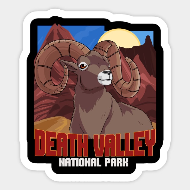 Death Valley National Park Bighorn Sheep Sticker by Noseking